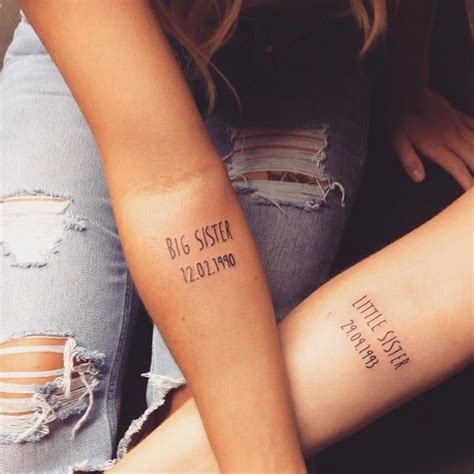 big little sister tattoos|More.